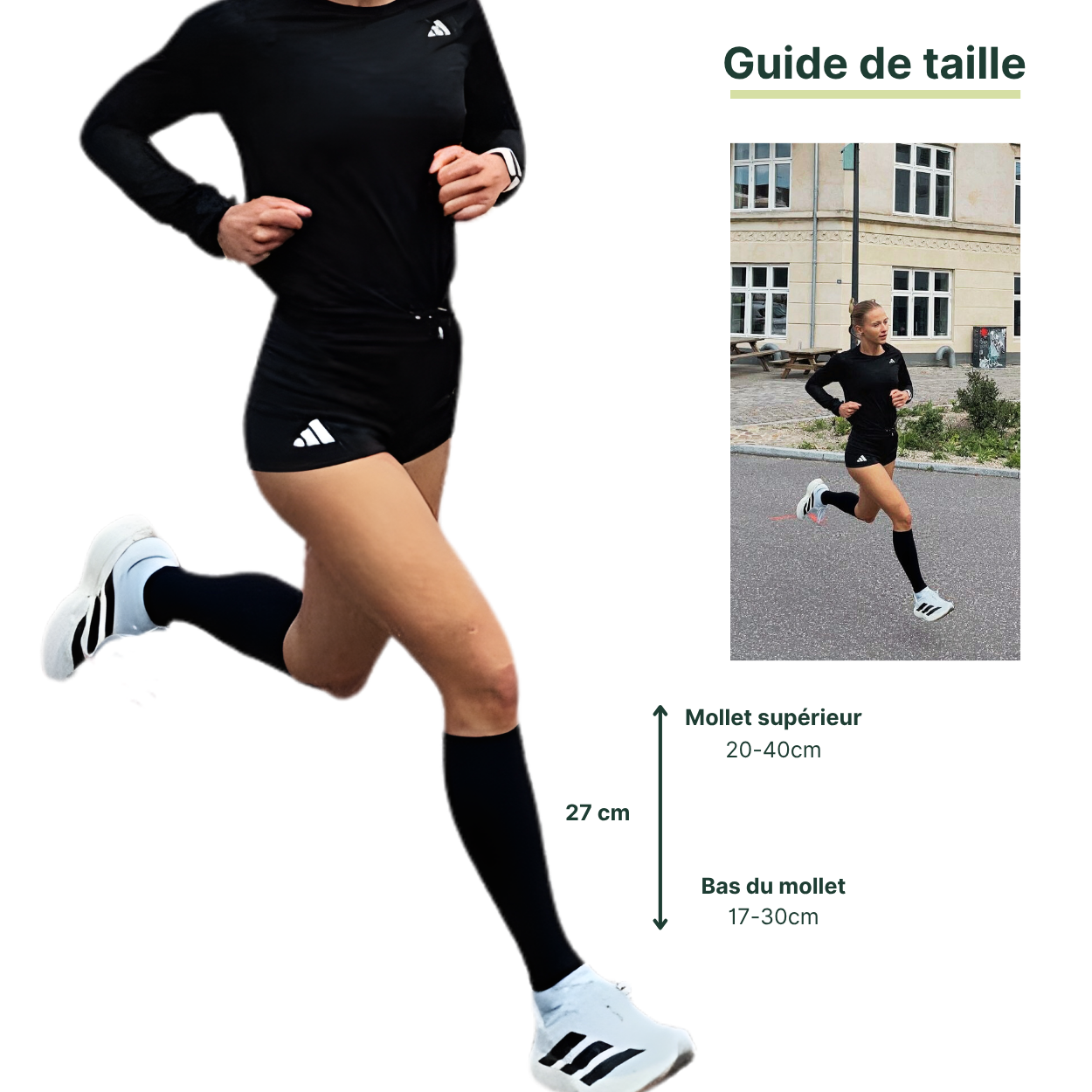 Manchon de Compression Mollet – Soulagement & Prévention